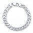 Men's Curb Chain Bracelet Sterling Silver 8.5" Length
