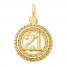 21 Charm 14K Yellow Gold