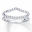 Diamond Enhancer Ring 1/2 ct tw Round-cut 14K White Gold