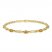 Citrine & Diamond Bracelet 10K Yellow Gold 7.25"