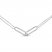 Diamond Paperclip Necklace 1/8 ct tw Round-cut Sterling Silver