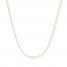 Cable Chain Necklace 14K Yellow Gold 18" Length