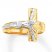 Men's Crucifix Ring 14K Two-Tone Gold