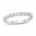 Diamond Wedding Band 1/8 ct tw 10K White Gold