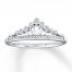 Diamond Tiara Ring 1/5 ct tw Round-cut 10K White Gold