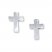 Petite Cross Earrings Sterling Silver