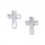 Petite Cross Earrings Sterling Silver