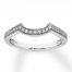 Diamond Wedding Band 1/8 ct tw Round-cut 14K White Gold