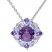 Amethyst & Tanzanite Necklace Sterling Silver