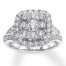 Diamond Engagement Ring 1-1/2 ct tw Round-cut 14K White Gold