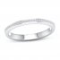 Diamond Wedding Band 1/15 ct tw Round-cut 10K White Gold