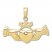 Claddagh Charm 14K Yellow Gold