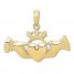 Claddagh Charm 14K Yellow Gold