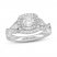 Neil Lane Diamond Engagement Ring 1 ct tw Pear/Round 14K White Gold