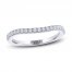 THE LEO Legacy Lab-Created Diamond Wedding Band 1/5 ct tw Round-cut 14K White Gold