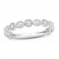 Diamond Anniversary Ring 1/10 ct tw Round-cut 10K White Gold