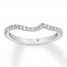 Leo Diamond Wedding Band 1/4 ct tw 14K White Gold