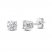 Diamond Solitaire Stud Earrings 5/8 ct tw Round-Cut 14K White Gold