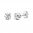 Diamond Solitaire Stud Earrings 5/8 ct tw Round-Cut 14K White Gold