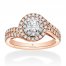 Tolkowsky Diamond Engagement Ring 1 ct tw 14K Two-Tone Gold