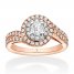 Tolkowsky Diamond Engagement Ring 1 ct tw 14K Two-Tone Gold