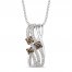 LeVian Milestones Diamond Necklace 5/8 ct tw 14K Vanilla Gold 18"
