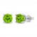 Peridot Stud Earrings Sterling Silver