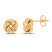 Knot Stud Earrings 14K Yellow Gold