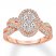 Diamond Engagement Ring 1-1/4 ct tw Round-cut 14K Rose Gold