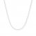 Cable Chain Necklace 14K White Gold 24" Length