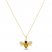 Le Vian Citrine/Quartz Bee Necklace 1/5 ct tw Diamonds 14K Honey Gold 18"