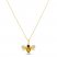 Le Vian Citrine/Quartz Bee Necklace 1/5 ct tw Diamonds 14K Honey Gold 18"