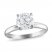 Diamond Solitaire Engagement Ring 2 ct tw Round-cut 14K White Gold