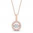 Unstoppable Love Diamond Necklace 1/4 ct tw 10K Rose Gold 19"