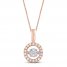 Unstoppable Love Diamond Necklace 1/4 ct tw 10K Rose Gold 19"