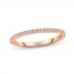 Diamond Wedding Band 1/6 ct tw Round-cut 10K Rose Gold