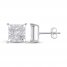 Diamond Stud Earrings 3/4 ct tw 10K White Gold