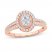 Multi-Diamond Engagement Ring 1/2 ct tw Round-cut 10K Rose Gold