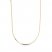 Square Box Chain Necklace 14K Yellow Gold 18"