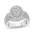 Diamond Engagement Ring 2 ct tw Round-cut 14K White Gold