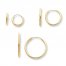 Children's Hoop Earrings 3-Pair Set 14K Yellow Gold