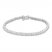 Diamond Fashion Bracelet 1/2 ct tw Round-cut Sterling Silver 7"