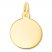 Round Disc Charm 14K Yellow Gold