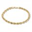 Rope Chain Bracelet 14K Yellow Gold 8" Length