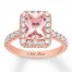 Neil Lane Morganite Engagement Ring 1 ct tw Diamonds 14K Gold