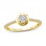 Center of Me Diamond Ring 1/4 ct tw 10K Yellow Gold