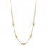 Station Necklace 10K Yellow Gold