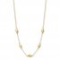 Station Necklace 10K Yellow Gold
