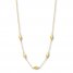 Station Necklace 10K Yellow Gold