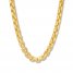 Men's Box Chain Necklace 10K Yellow Gold 24" Length